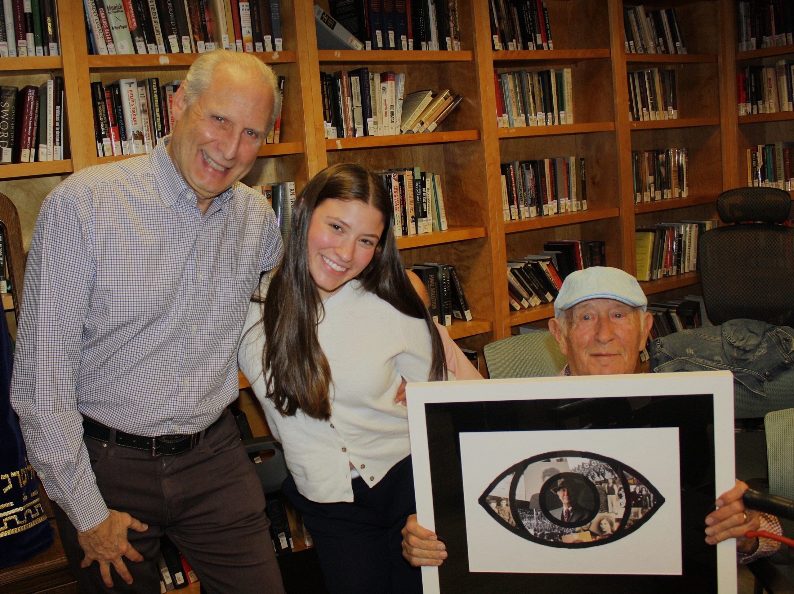 Kaidanow (002) Joseph Kaidanow, HHREC GenerationsForward Speaker, Joey Schachter, Byram Hills High School, and Jerry Kaidanow , Holocaust Survivor