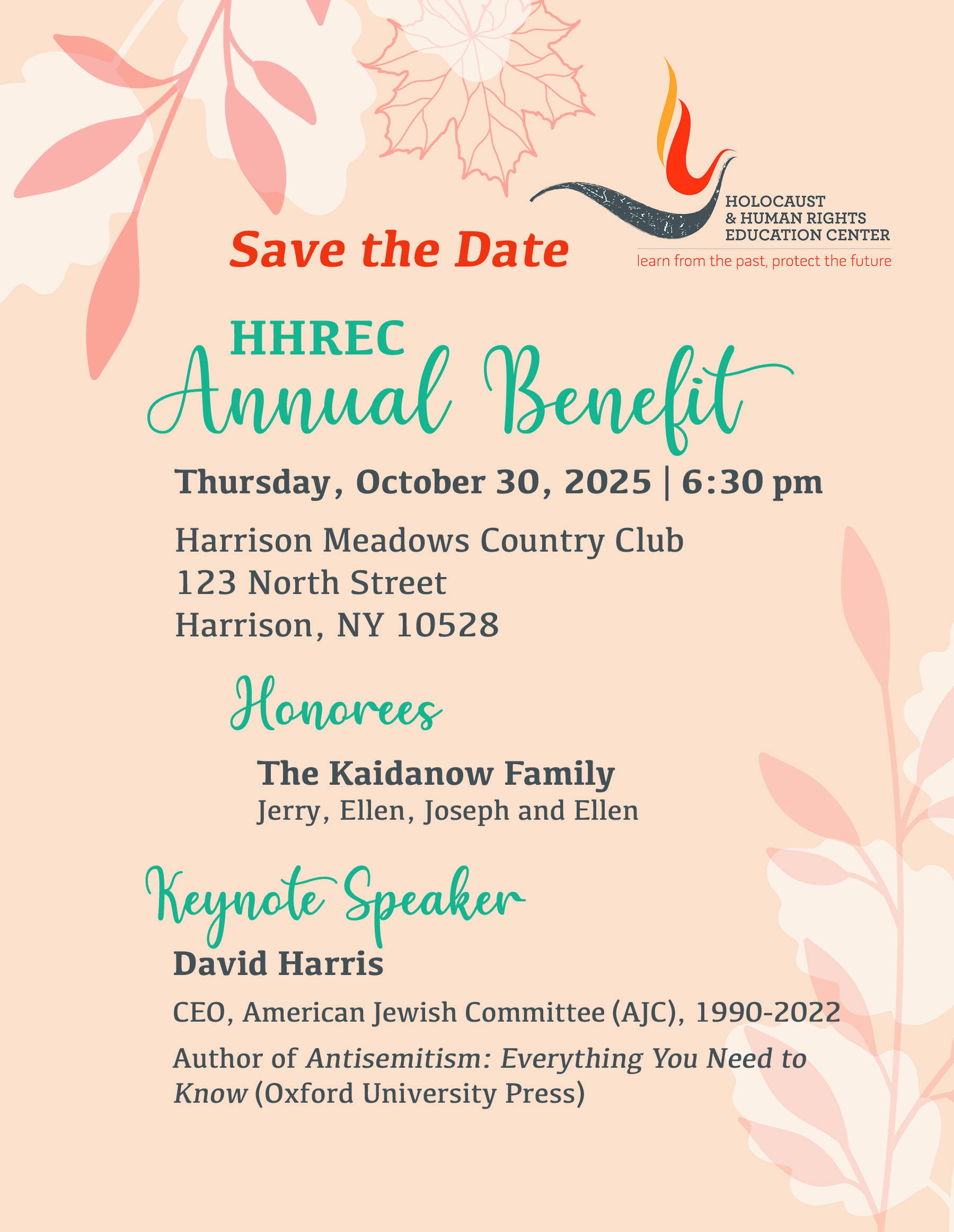 Annual Benefit Save the Date 2025 Annual Benefit Save the Date 2025